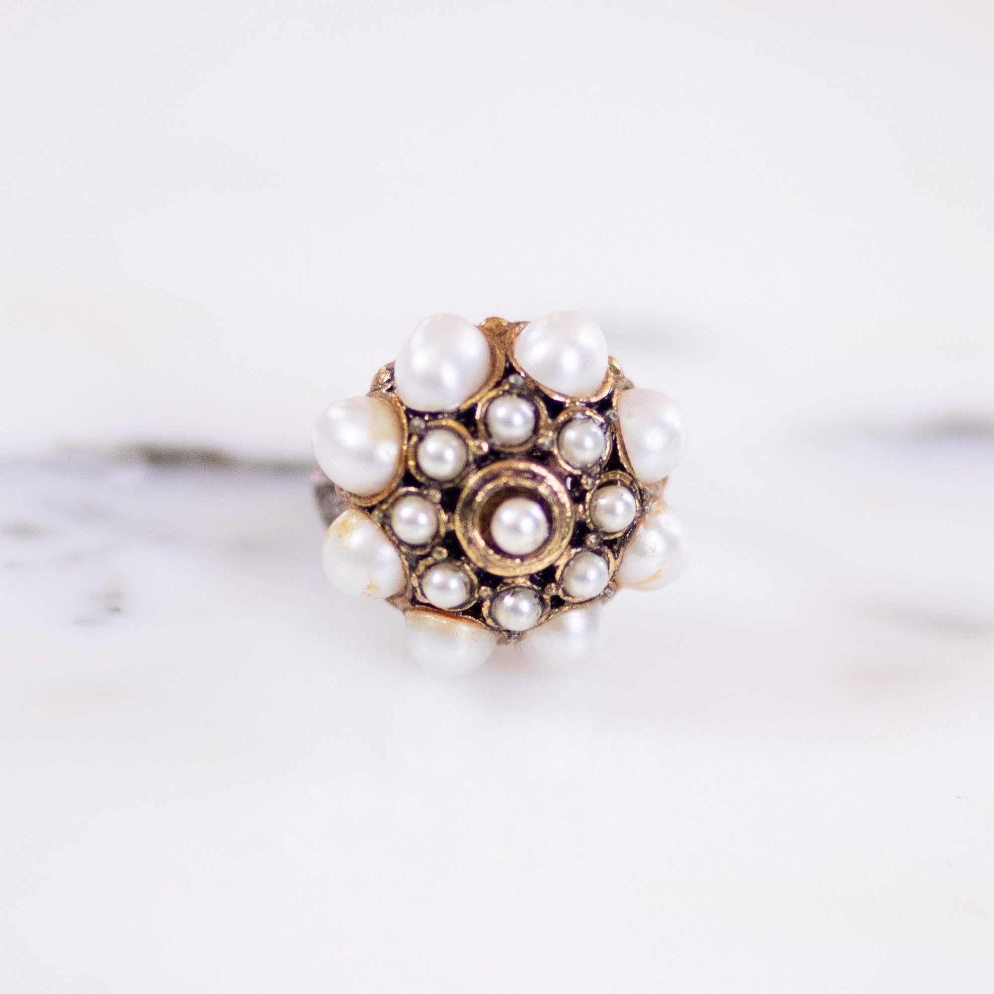 Vintage Faux Pearl Statement Ring by Unsigned Beauty - Vintage Meet Modern Vintage Jewelry - Chicago, Illinois - #oldhollywoodglamour #vintagemeetmodern #designervintage #jewelrybox #antiquejewelry #vintagejewelry