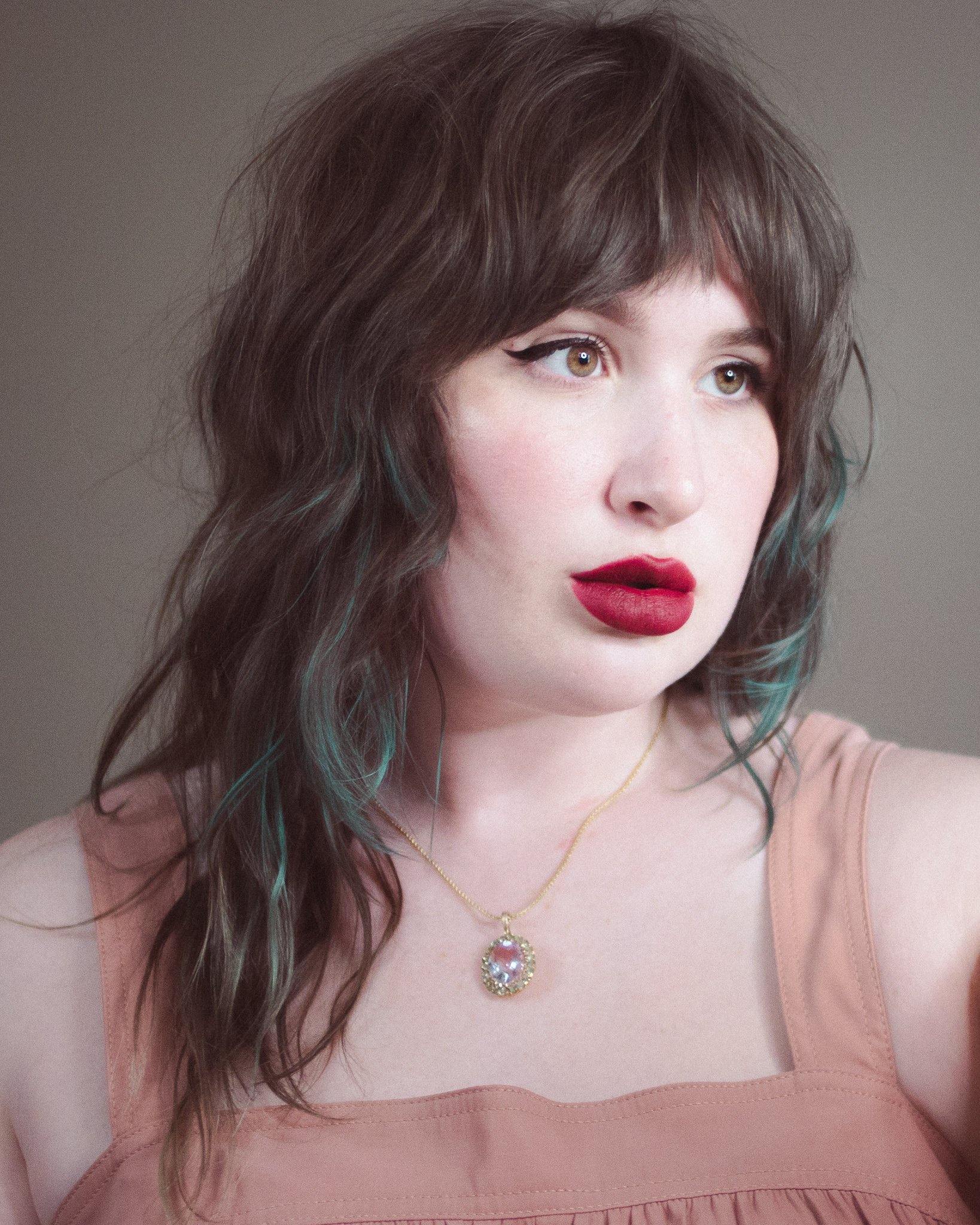 Vintage Lavender Spinel and Aqua Topaz Pendant Necklace by Vintage Meet Modern - Vintage Meet Modern Vintage Jewelry - Chicago, Illinois - #oldhollywoodglamour #vintagemeetmodern #designervintage #jewelrybox #antiquejewelry #vintagejewelry