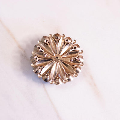 Vintage Smokey Topaz and Diamond Pinwheel Medallion Brooch by Unsigned Beauty - Vintage Meet Modern Vintage Jewelry - Chicago, Illinois - #oldhollywoodglamour #vintagemeetmodern #designervintage #jewelrybox #antiquejewelry #vintagejewelry