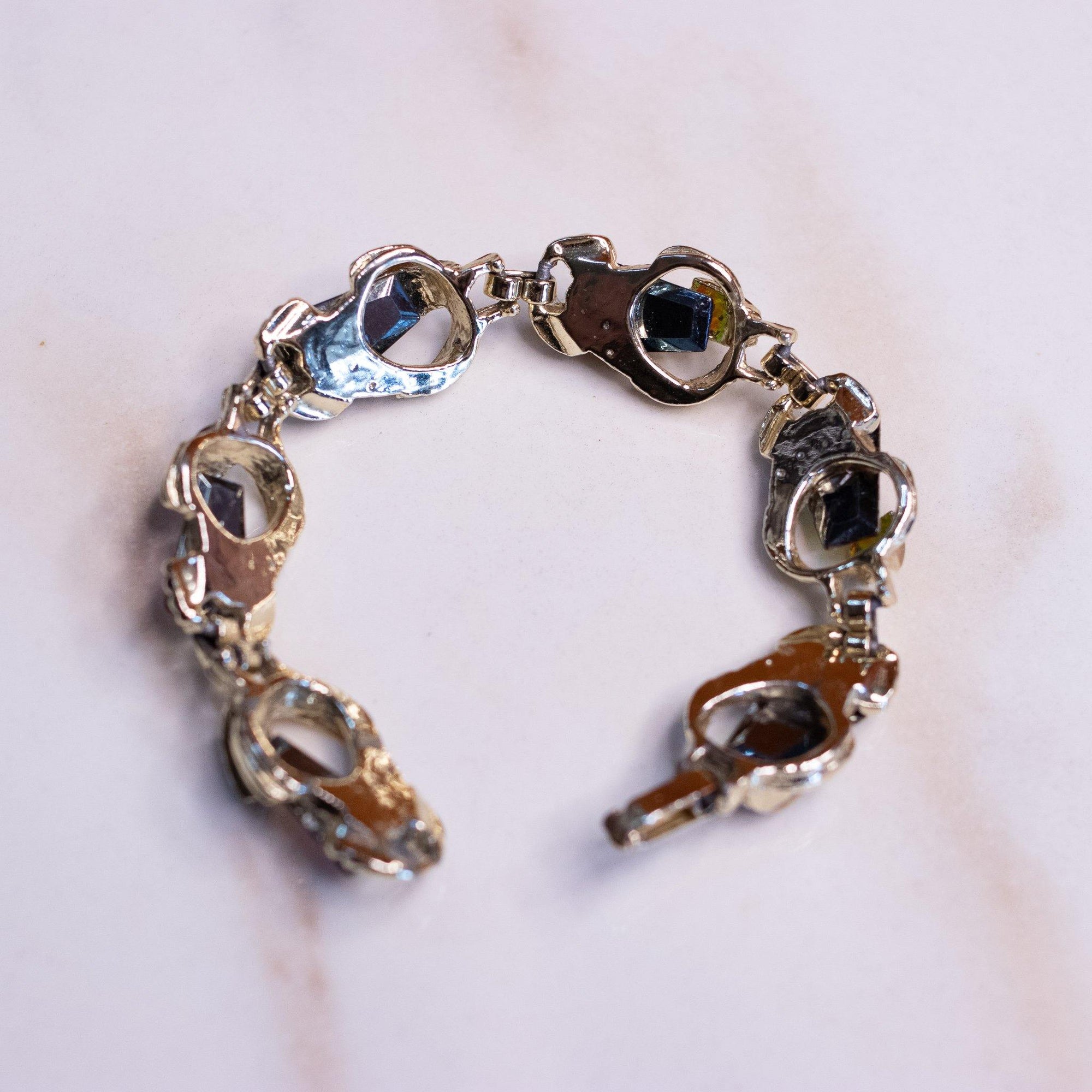 Vintage Watermelon Rhinestone Bracelet by Juliana - Vintage Meet Modern Vintage Jewelry - Chicago, Illinois - #oldhollywoodglamour #vintagemeetmodern #designervintage #jewelrybox #antiquejewelry #vintagejewelry