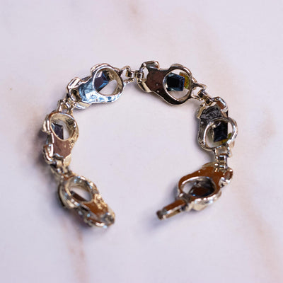 Vintage Watermelon Rhinestone Bracelet by Juliana - Vintage Meet Modern Vintage Jewelry - Chicago, Illinois - #oldhollywoodglamour #vintagemeetmodern #designervintage #jewelrybox #antiquejewelry #vintagejewelry