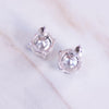 Crystal Clear Candy Stud Earrings by Vintage Meet Modern - Vintage Meet Modern Vintage Jewelry - Chicago, Illinois - #oldhollywoodglamour #vintagemeetmodern #designervintage #jewelrybox #antiquejewelry #vintagejewelry