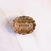 Vintage West Germany Gold Filigree Brooch with Blue Crystal and Faux Pearls by West Germany - Vintage Meet Modern Vintage Jewelry - Chicago, Illinois - #oldhollywoodglamour #vintagemeetmodern #designervintage #jewelrybox #antiquejewelry #vintagejewelry