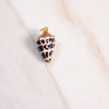 Vintage Brown and White Spotted Cowrie Shell Pendant with 18kt Gold Accents by Unsigned Beauty - Vintage Meet Modern Vintage Jewelry - Chicago, Illinois - #oldhollywoodglamour #vintagemeetmodern #designervintage #jewelrybox #antiquejewelry #vintagejewelry