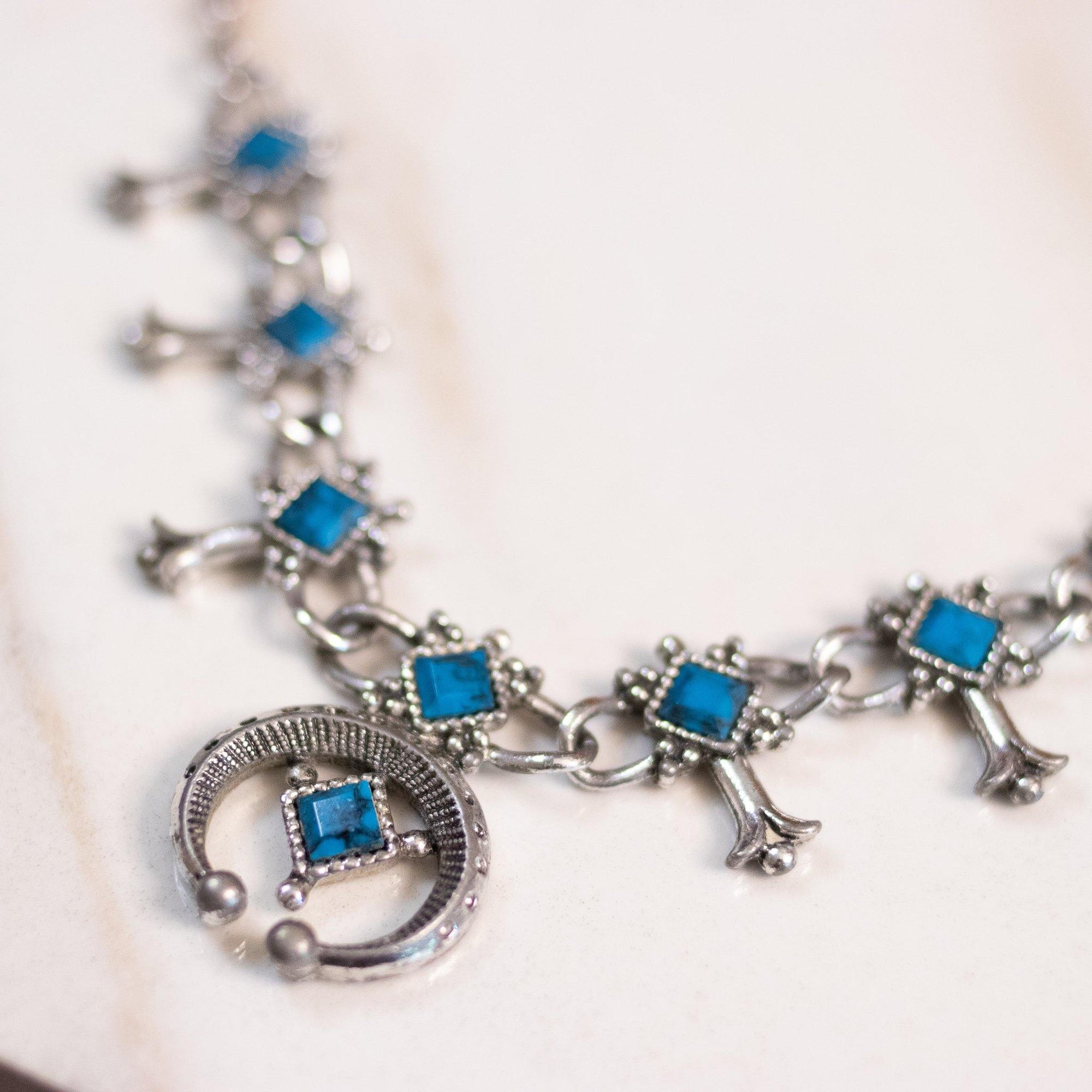 Vintage Emmons Petite Squash Blossom Style Necklace by Emmons - Vintage Meet Modern Vintage Jewelry - Chicago, Illinois - #oldhollywoodglamour #vintagemeetmodern #designervintage #jewelrybox #antiquejewelry #vintagejewelry