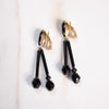 Vintage Lewis Segal Jet Beads Dangling Statement Earrings by Lewis Segal - Vintage Meet Modern Vintage Jewelry - Chicago, Illinois - #oldhollywoodglamour #vintagemeetmodern #designervintage #jewelrybox #antiquejewelry #vintagejewelry