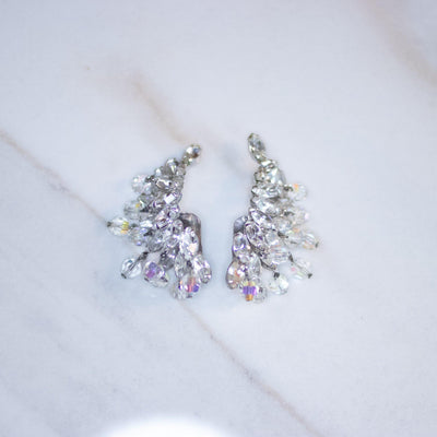 Vintage Rhinestone Cha Cha Ear Crawler Statement Earrings by Weiss - Vintage Meet Modern Vintage Jewelry - Chicago, Illinois - #oldhollywoodglamour #vintagemeetmodern #designervintage #jewelrybox #antiquejewelry #vintagejewelry