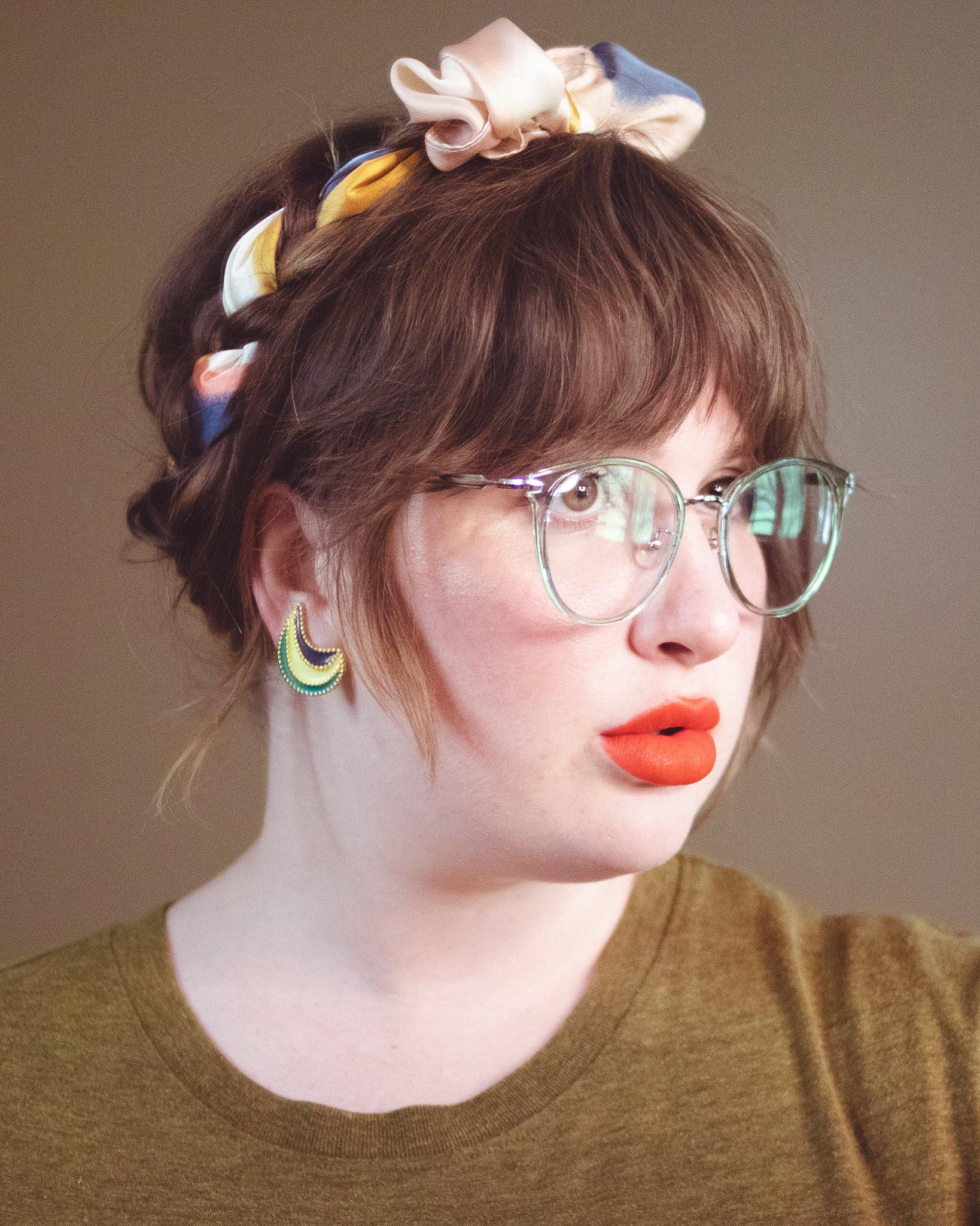 Vintage Teal, Blue, and Cream Enamel Swirl Statement Earrings by Unsigned Beauty - Vintage Meet Modern Vintage Jewelry - Chicago, Illinois - #oldhollywoodglamour #vintagemeetmodern #designervintage #jewelrybox #antiquejewelry #vintagejewelry