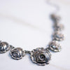 Vintage Art Nouveau Pressed Rose Necklace by Unsigned Beauty - Vintage Meet Modern Vintage Jewelry - Chicago, Illinois - #oldhollywoodglamour #vintagemeetmodern #designervintage #jewelrybox #antiquejewelry #vintagejewelry