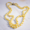 Vintage Alice Caviness Yellow Moonglow Double Strand Necklace by Alice Caviness - Vintage Meet Modern Vintage Jewelry - Chicago, Illinois - #oldhollywoodglamour #vintagemeetmodern #designervintage #jewelrybox #antiquejewelry #vintagejewelry