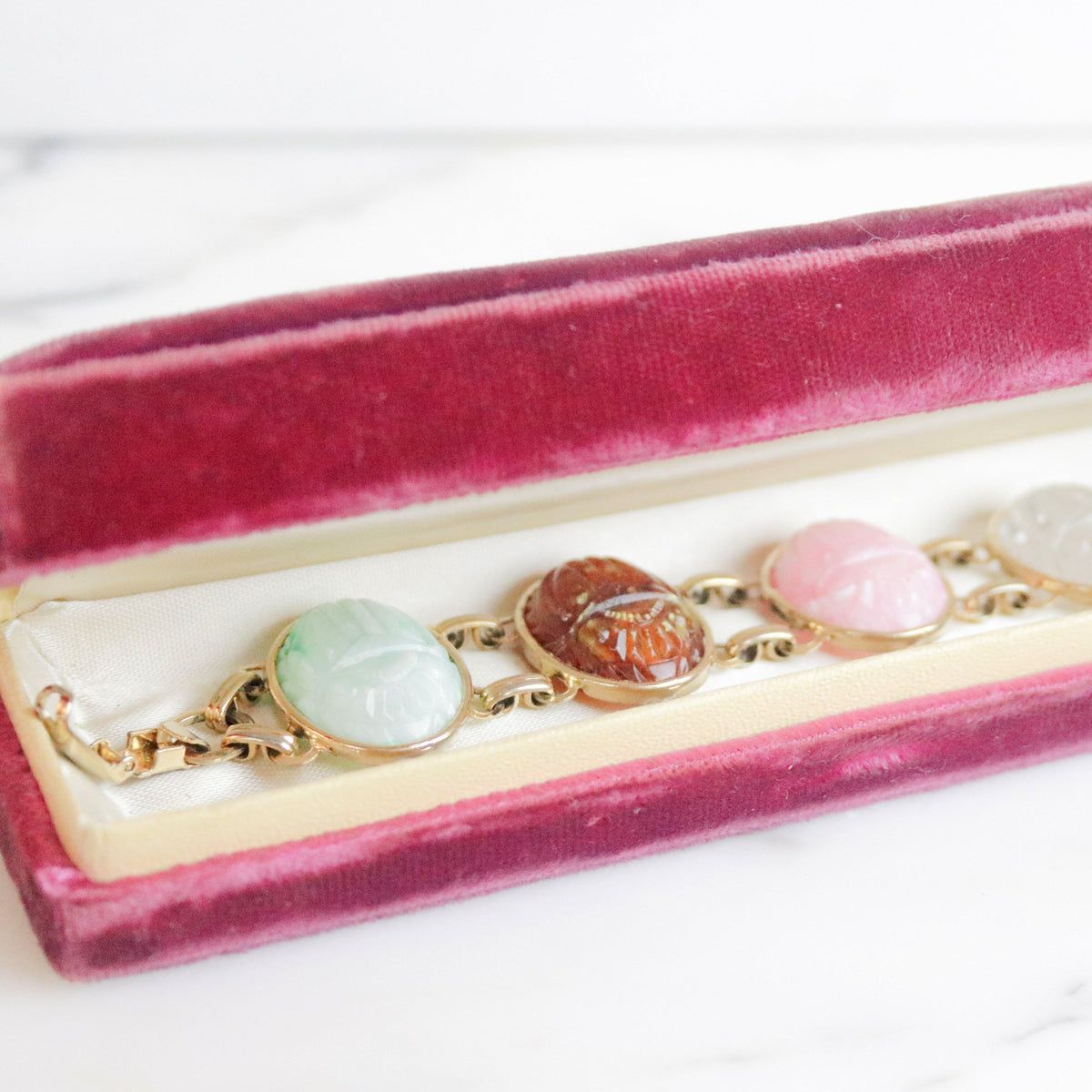 Vintage Coro 1960s Scarab Bracelet