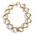 Vintage 1980s Chunky Gold Stirrup Link Necklace