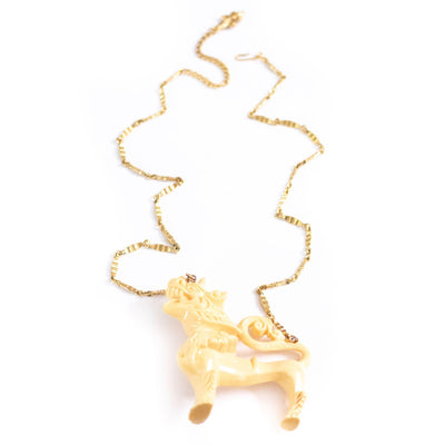 Vintage Vendome Foo Dog Statement Necklace by Vendome - Vintage Meet Modern Vintage Jewelry - Chicago, Illinois - #oldhollywoodglamour #vintagemeetmodern #designervintage #jewelrybox #antiquejewelry #vintagejewelry