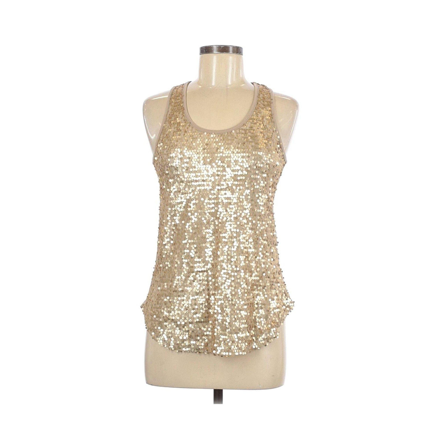 Glitter and Sequin Sleeveless Blouse