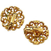 Vintage Avon Gold Scroll Medallion Earrings by Avon - Vintage Meet Modern Vintage Jewelry - Chicago, Illinois - #oldhollywoodglamour #vintagemeetmodern #designervintage #jewelrybox #antiquejewelry #vintagejewelry