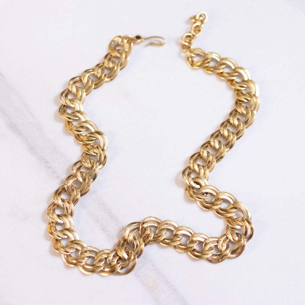 Vintage Monet Chunky Gold Double Link Chain