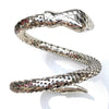 Vintage Unsigned Whiting and Davis Silver Snake Mesh Coil Bracelet by Whiting and Davis - Vintage Meet Modern Vintage Jewelry - Chicago, Illinois - #oldhollywoodglamour #vintagemeetmodern #designervintage #jewelrybox #antiquejewelry #vintagejewelry