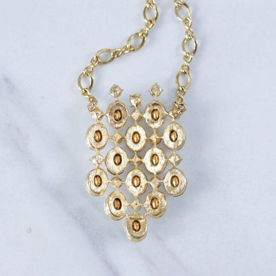 Vintage Hobe Diamante Pendant Statement Necklace by Hobe - Vintage Meet Modern Vintage Jewelry - Chicago, Illinois - #oldhollywoodglamour #vintagemeetmodern #designervintage #jewelrybox #antiquejewelry #vintagejewelry