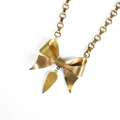 Vintage Art Deco Era Czech Bow Brooch Necklace by Czech - Vintage Meet Modern Vintage Jewelry - Chicago, Illinois - #oldhollywoodglamour #vintagemeetmodern #designervintage #jewelrybox #antiquejewelry #vintagejewelry