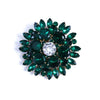 Vintage Green Rhinestone Brooch by Unsigned Beauty - Vintage Meet Modern Vintage Jewelry - Chicago, Illinois - #oldhollywoodglamour #vintagemeetmodern #designervintage #jewelrybox #antiquejewelry #vintagejewelry