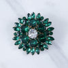 Vintage Green Rhinestone Brooch by Unsigned Beauty - Vintage Meet Modern Vintage Jewelry - Chicago, Illinois - #oldhollywoodglamour #vintagemeetmodern #designervintage #jewelrybox #antiquejewelry #vintagejewelry