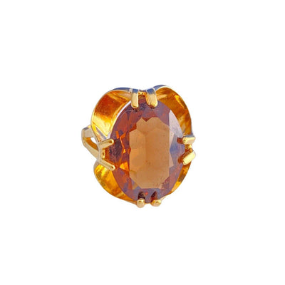 Smoke Crystal Statement Ring by Vintage Meet Modern - Vintage Meet Modern Vintage Jewelry - Chicago, Illinois - #oldhollywoodglamour #vintagemeetmodern #designervintage #jewelrybox #antiquejewelry #vintagejewelry