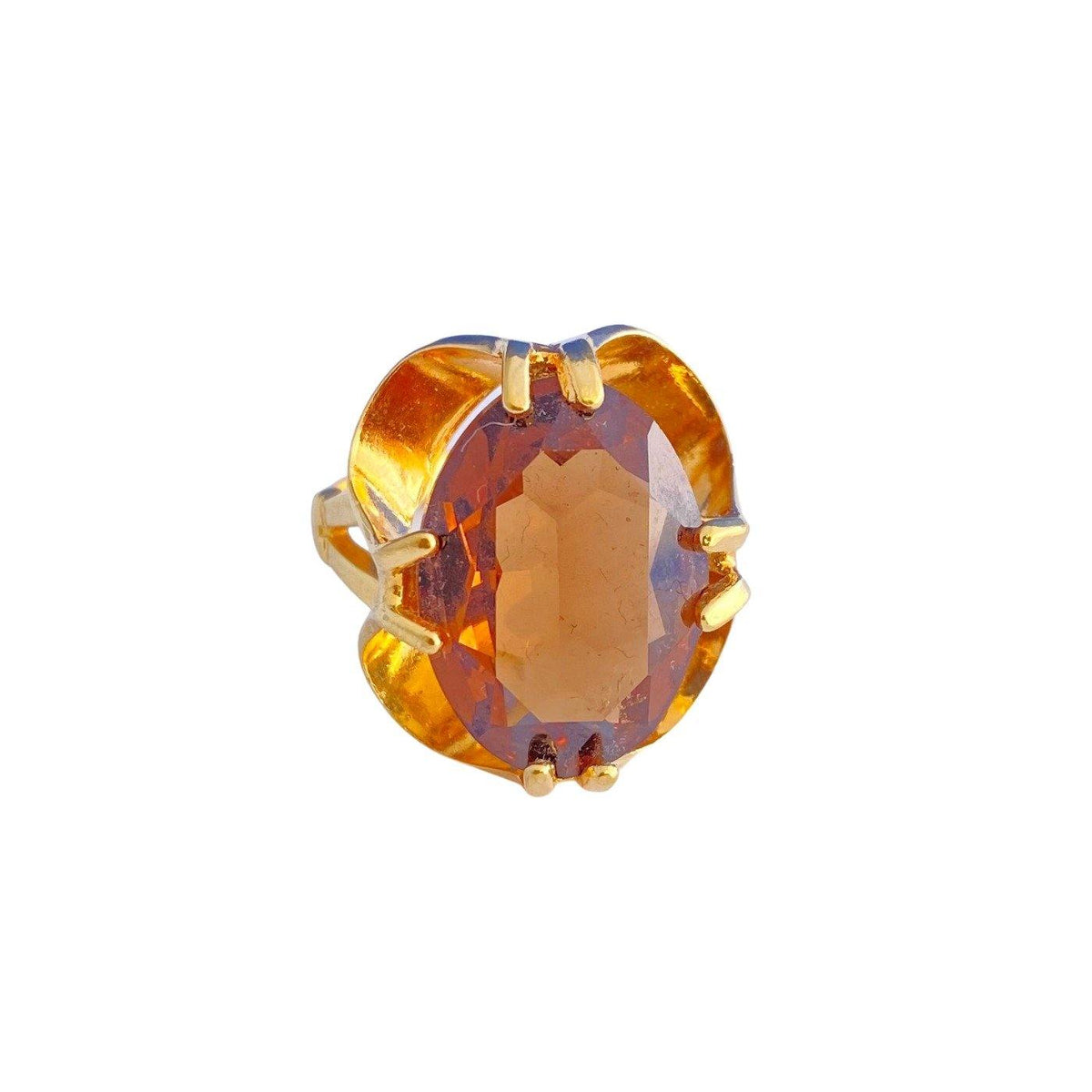 Smoke Crystal Statement Ring