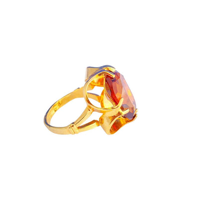 Smoke Crystal Statement Ring by Vintage Meet Modern - Vintage Meet Modern Vintage Jewelry - Chicago, Illinois - #oldhollywoodglamour #vintagemeetmodern #designervintage #jewelrybox #antiquejewelry #vintagejewelry