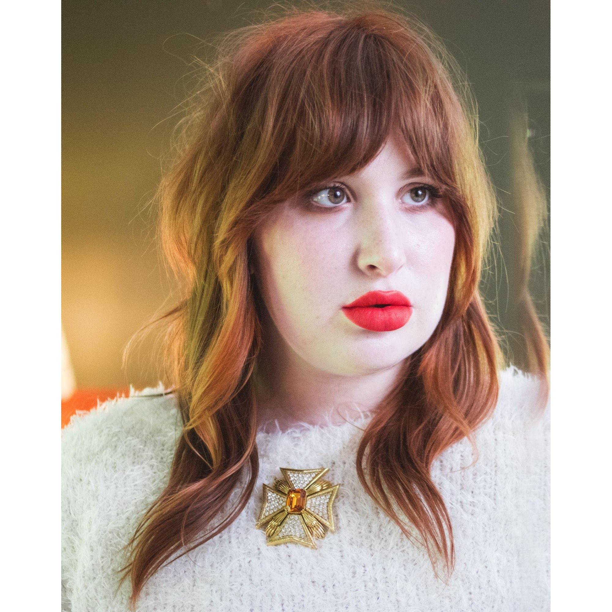 Vintage Joan Rivers Large Maltese Cross Brooch with Citrine Center and Diamante Rhinestones by Joan Rivers - Vintage Meet Modern Vintage Jewelry - Chicago, Illinois - #oldhollywoodglamour #vintagemeetmodern #designervintage #jewelrybox #antiquejewelry #vintagejewelry