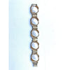 Vintage Pearl Glass Book chain Bracelet by Unsigned Beauty - Vintage Meet Modern Vintage Jewelry - Chicago, Illinois - #oldhollywoodglamour #vintagemeetmodern #designervintage #jewelrybox #antiquejewelry #vintagejewelry