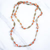 Vintage Orange Venetian Glass Necklace by Czech - Vintage Meet Modern Vintage Jewelry - Chicago, Illinois - #oldhollywoodglamour #vintagemeetmodern #designervintage #jewelrybox #antiquejewelry #vintagejewelry