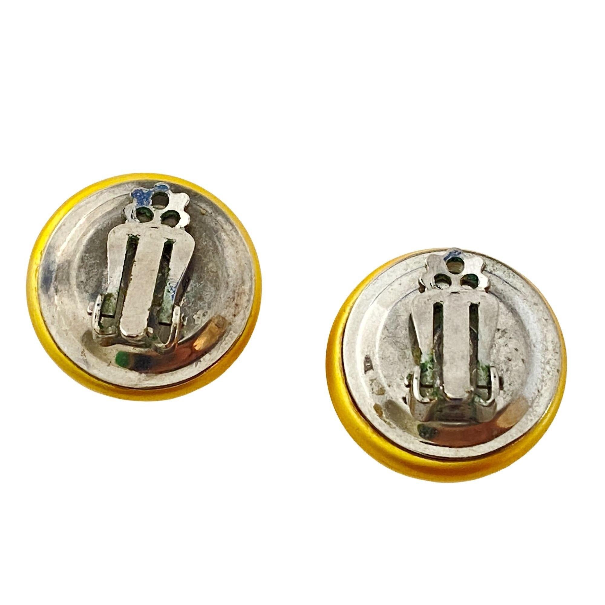 Vintage Yellow Statement Earrings by Unsigned Beauty - Vintage Meet Modern Vintage Jewelry - Chicago, Illinois - #oldhollywoodglamour #vintagemeetmodern #designervintage #jewelrybox #antiquejewelry #vintagejewelry