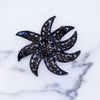 Vintage Black Crystal Rhinestone Brooch by Austria - Vintage Meet Modern Vintage Jewelry - Chicago, Illinois - #oldhollywoodglamour #vintagemeetmodern #designervintage #jewelrybox #antiquejewelry #vintagejewelry