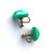 Vintage Green Thermoset Moonglow Sugarloaf Earrings