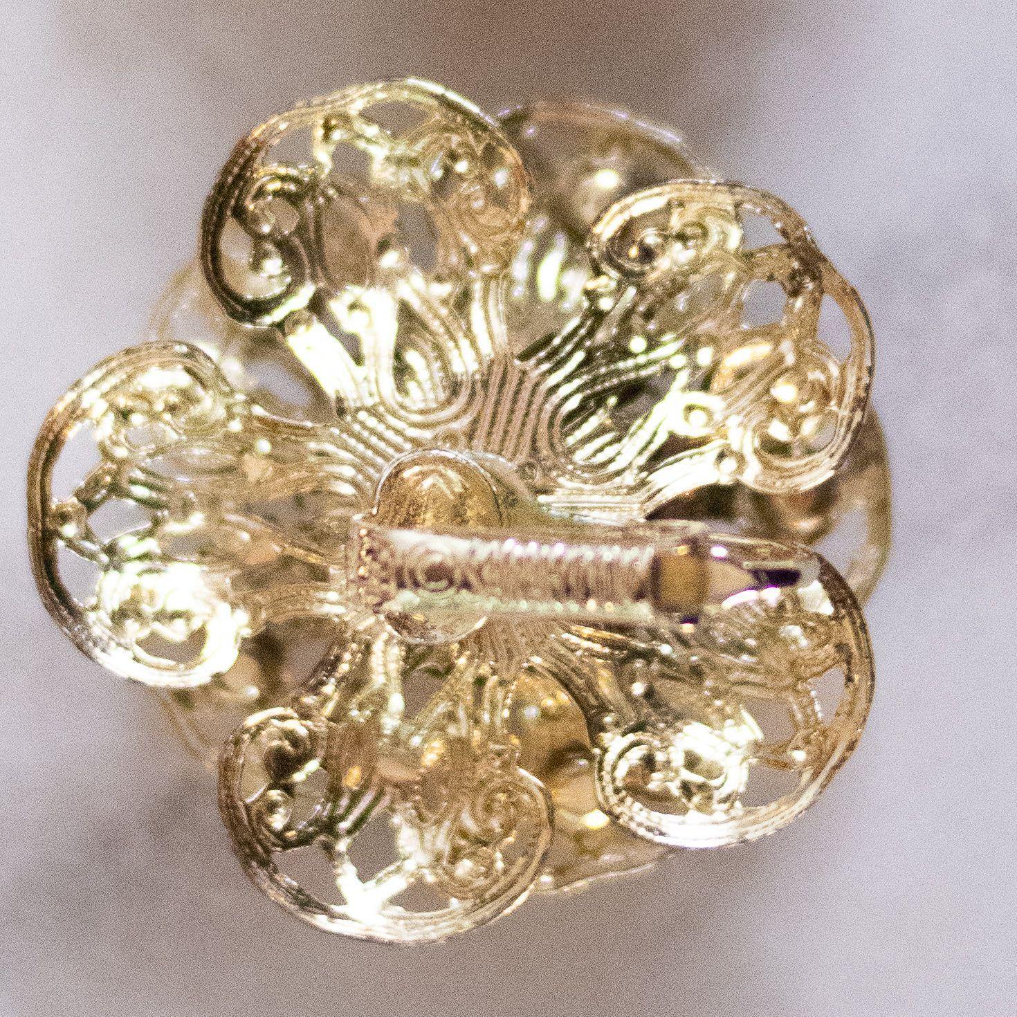 Vintage Sarah Coventry Huge Gold Flower Statement Earrings by Sarah Coventry - Vintage Meet Modern Vintage Jewelry - Chicago, Illinois - #oldhollywoodglamour #vintagemeetmodern #designervintage #jewelrybox #antiquejewelry #vintagejewelry