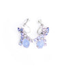 Vintage Blue Moonglow and Diamante Rhinestone Statement Earrings by Unsigned Beauty - Vintage Meet Modern Vintage Jewelry - Chicago, Illinois - #oldhollywoodglamour #vintagemeetmodern #designervintage #jewelrybox #antiquejewelry #vintagejewelry
