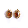 Vintage Sarah Coventry Amber Rhinestone Statement Earrings by Sarah Coventry - Vintage Meet Modern Vintage Jewelry - Chicago, Illinois - #oldhollywoodglamour #vintagemeetmodern #designervintage #jewelrybox #antiquejewelry #vintagejewelry