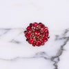Vintage Red Rhinestone Brooch by West Germany - Vintage Meet Modern Vintage Jewelry - Chicago, Illinois - #oldhollywoodglamour #vintagemeetmodern #designervintage #jewelrybox #antiquejewelry #vintagejewelry