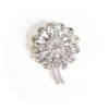 Vintage Art Deco Diamante Flower Brooch by Unsigned Beauty - Vintage Meet Modern Vintage Jewelry - Chicago, Illinois - #oldhollywoodglamour #vintagemeetmodern #designervintage #jewelrybox #antiquejewelry #vintagejewelry