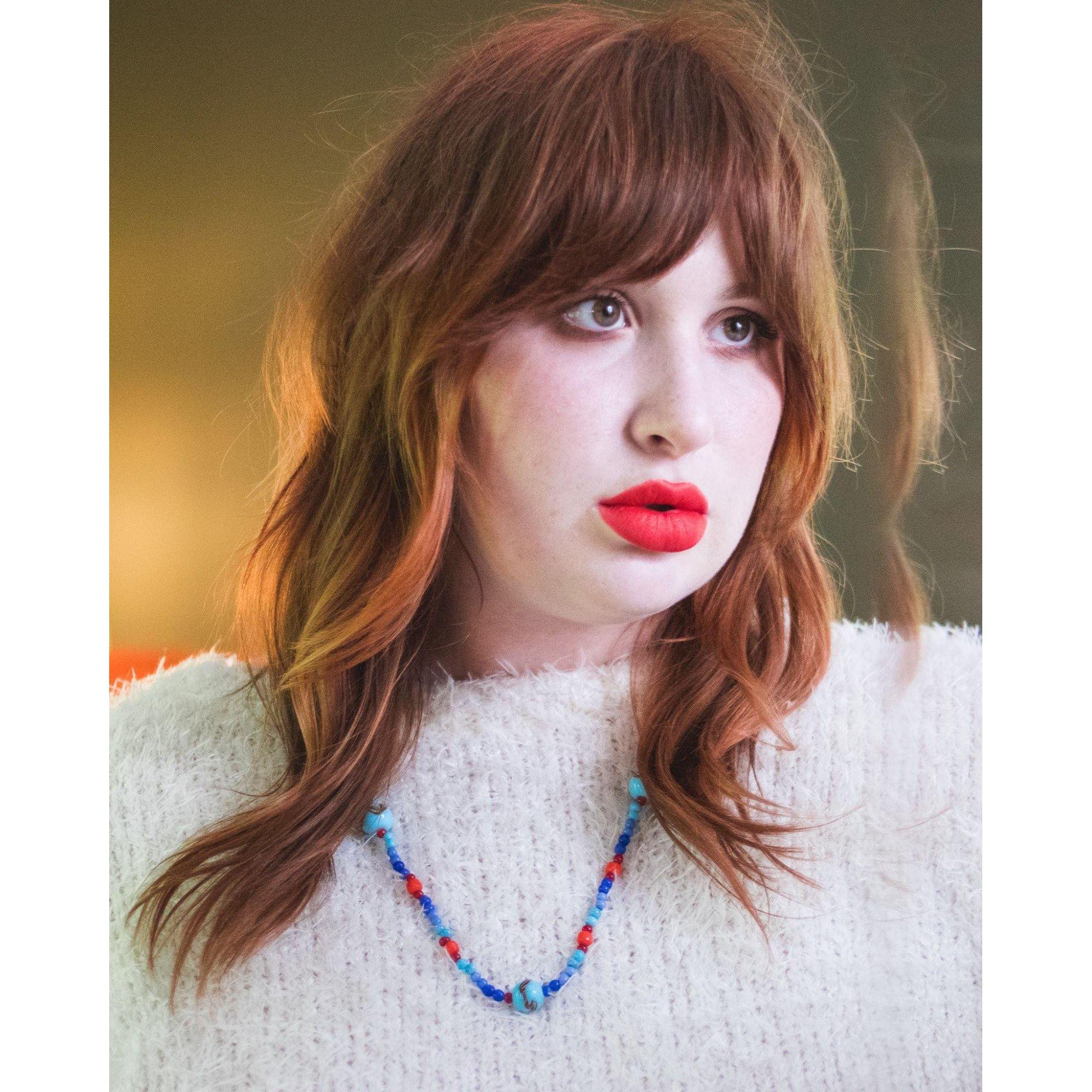 Vintage Red and Blue Venetian Glass Necklace by Made in Italy - Vintage Meet Modern Vintage Jewelry - Chicago, Illinois - #oldhollywoodglamour #vintagemeetmodern #designervintage #jewelrybox #antiquejewelry #vintagejewelry