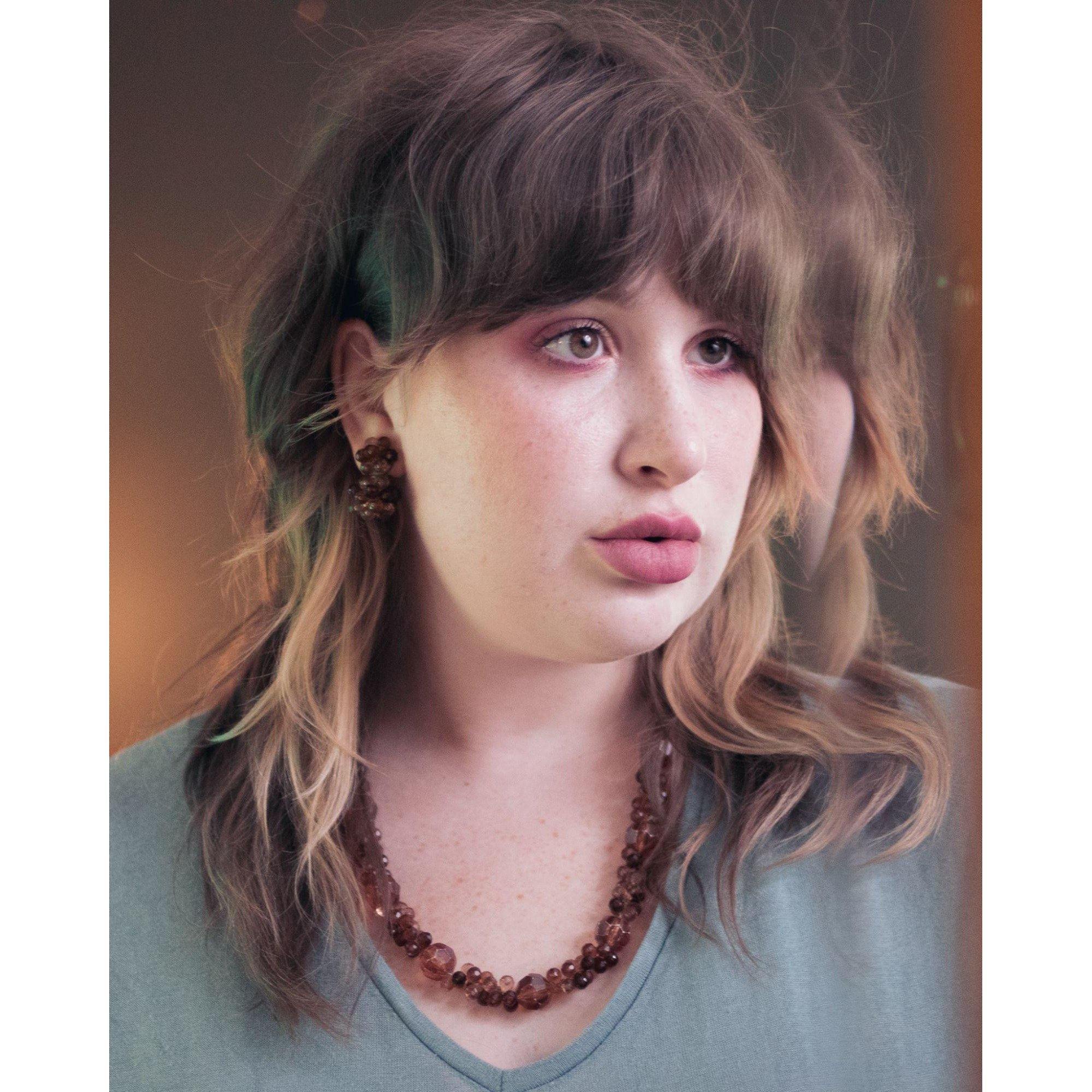 Vintage Topaz Cluster Lucite Bead Statement Earrings by Germany - Vintage Meet Modern Vintage Jewelry - Chicago, Illinois - #oldhollywoodglamour #vintagemeetmodern #designervintage #jewelrybox #antiquejewelry #vintagejewelry