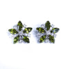 Vintage B David Peridot Crystal and Diamante Rhinestone Earrings by B David - Vintage Meet Modern Vintage Jewelry - Chicago, Illinois - #oldhollywoodglamour #vintagemeetmodern #designervintage #jewelrybox #antiquejewelry #vintagejewelry