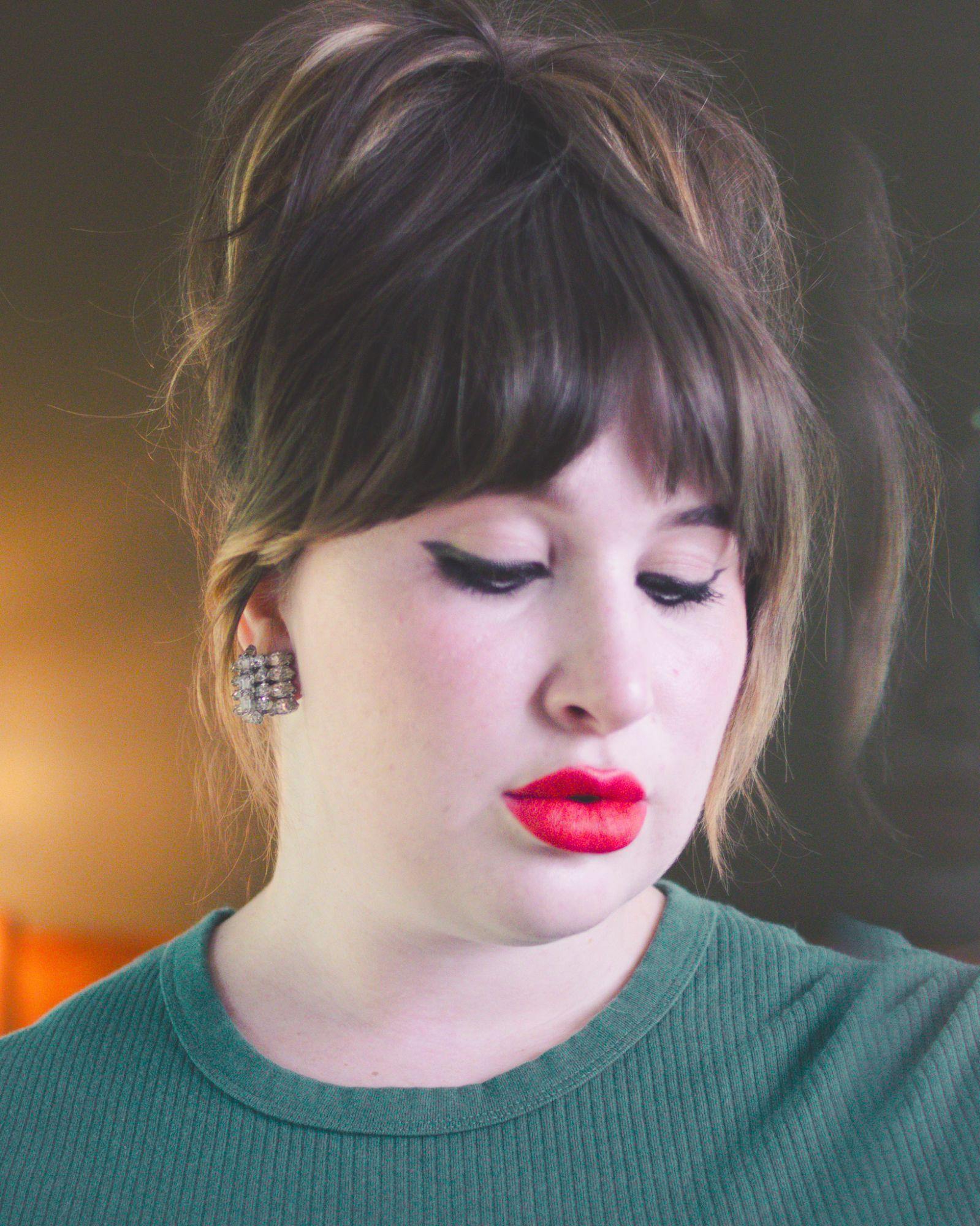 Vintage Kramer NY Tiered Rhinestone Statement Earrings by Vintage Meet Modern - Vintage Meet Modern Vintage Jewelry - Chicago, Illinois - #oldhollywoodglamour #vintagemeetmodern #designervintage #jewelrybox #antiquejewelry #vintagejewelry