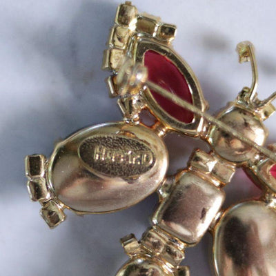 Vintage Husar D Colorful Rhinestone Dragonfly Brooch by Husar D - Vintage Meet Modern Vintage Jewelry - Chicago, Illinois - #oldhollywoodglamour #vintagemeetmodern #designervintage #jewelrybox #antiquejewelry #vintagejewelry