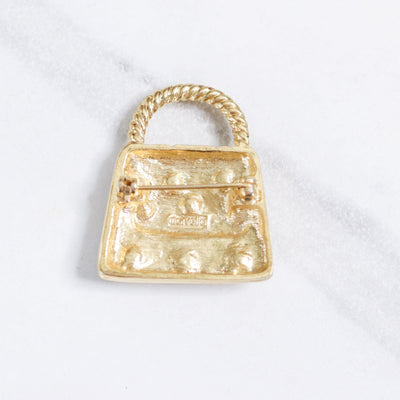 Vintage Marvella Gold Quilted Handbag Purse with Faux Pearls by Marvella - Vintage Meet Modern Vintage Jewelry - Chicago, Illinois - #oldhollywoodglamour #vintagemeetmodern #designervintage #jewelrybox #antiquejewelry #vintagejewelry
