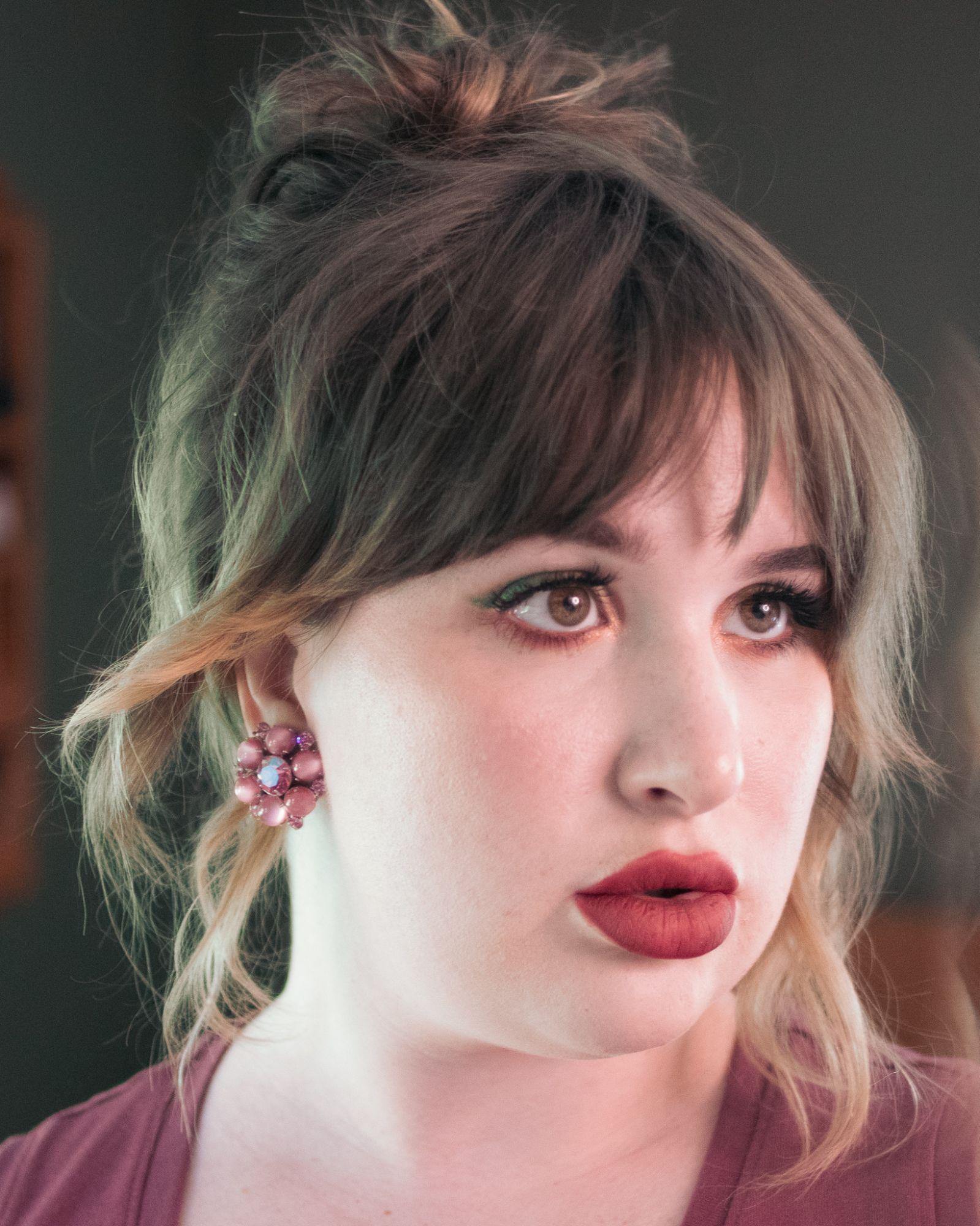 Vintage Pink Rhinestone Statement Earrings by Unsigned Beauty - Vintage Meet Modern Vintage Jewelry - Chicago, Illinois - #oldhollywoodglamour #vintagemeetmodern #designervintage #jewelrybox #antiquejewelry #vintagejewelry