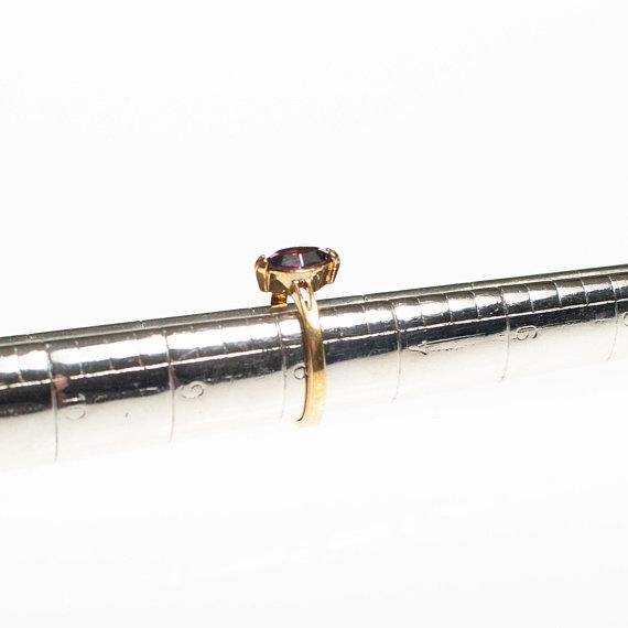 Vintage Amethyst Marquise Cut Crystal Statement Ring by 1990s - Vintage Meet Modern Vintage Jewelry - Chicago, Illinois - #oldhollywoodglamour #vintagemeetmodern #designervintage #jewelrybox #antiquejewelry #vintagejewelry