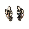 Smokey Crystal and Aurora Borealis Rhinestone Ear Crawler Earrings by Unsigned Beauties - Vintage Meet Modern Vintage Jewelry - Chicago, Illinois - #oldhollywoodglamour #vintagemeetmodern #designervintage #jewelrybox #antiquejewelry #vintagejewelry