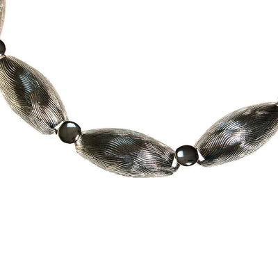 Abstract Modernist Silver Collar Necklace by Unsigned Beauty - Vintage Meet Modern Vintage Jewelry - Chicago, Illinois - #oldhollywoodglamour #vintagemeetmodern #designervintage #jewelrybox #antiquejewelry #vintagejewelry