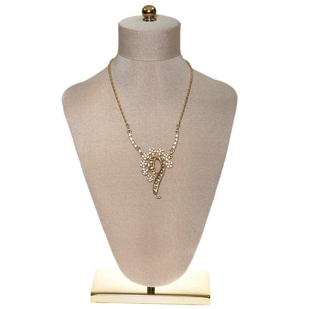 Rhinestone Statement Necklace by Unsigned Beauty - Vintage Meet Modern Vintage Jewelry - Chicago, Illinois - #oldhollywoodglamour #vintagemeetmodern #designervintage #jewelrybox #antiquejewelry #vintagejewelry